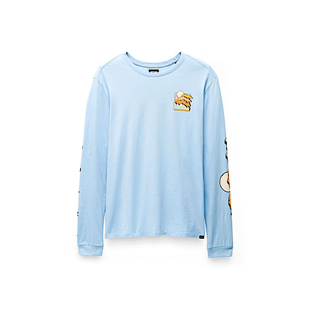 prAna Everyday Graphic LS Tee - Mens, Crescent Bay Stacks, S, 2063761-400-ST-S