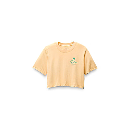 prAna Everyday VW Graphic Crop Tee - Womens, Sun Kissed Prana Palm, S, 2066761-701-S