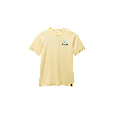 prAna Graphic SS Tee - Mens, Maize Heather Range, S, 1973501-700-ST-S