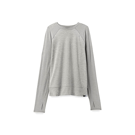 prAna Sol Searcher Long Sleeve Top - Womens, Heather Grey, S, 1971541-020-S