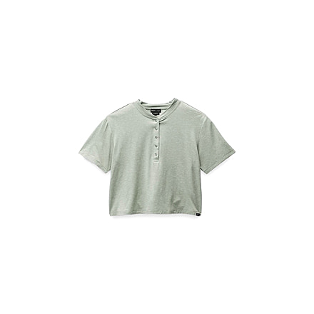 prAna Sol Searcher S/S Henley - Womens, Juniper Green, S, 2064501-300-S