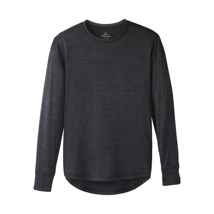 prAna Pratt Long Sleeve Crew - Men's, Black, Small, M21181410-BLK-S