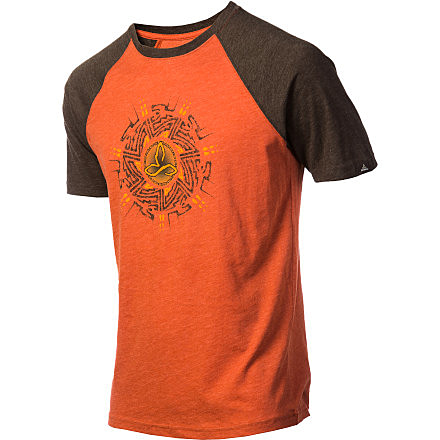 prAna Raglan Heathered Short Sleeve Tee - Men's-Picante Nazca-X-Large