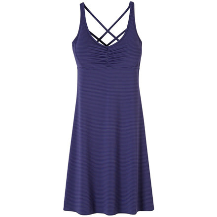 prAna Rebecca Dress - Women's-Indigo Pinstripe-Large