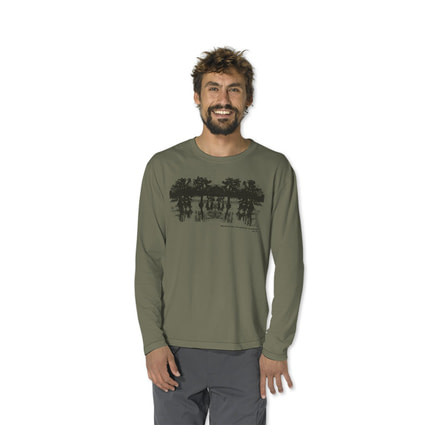 prAna Reflection T-Shirt - Men's-Olive-Small
