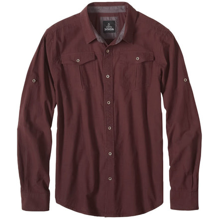 prAna Rollin Shirt - Men's -Dark Umber-Large