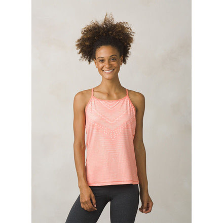 prAna Small Miracle Cami Shirt - Women's, Peach Synergy, Large, W11180337-PCSY-L