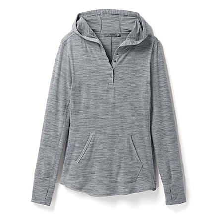 prAna Sol Protect Hoodie - Womens, Heather Grey, XS, 1962171-020-XS