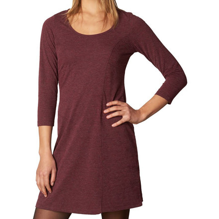 prAna Soskia Dress - Women's-Burgundy-Large