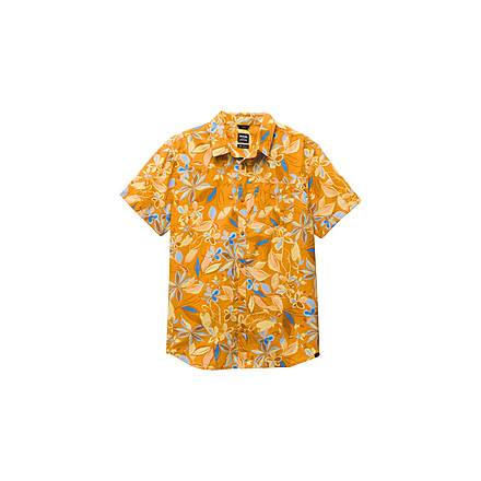 prAna Stimmersee Shirt Slim Fit - Mens, Ochre Star Floral, XXL, 1970111-800-SL-XXL