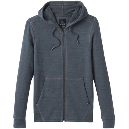 prAna Stowe Full Zip Top - Mens, Grey Blue Heather, Medium, M23190629-GBHT-M
