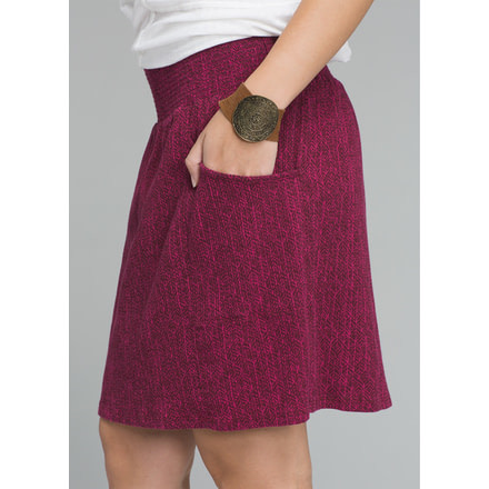 prAna Sugar Pine Skirt - Women's, Black Cherry Bodhi, Large, W33180593-CYBO-L
