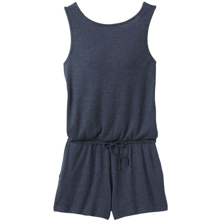 prAna Sylvie Romper - Womens, Black Stripe, Large, W31202002-BKST-L