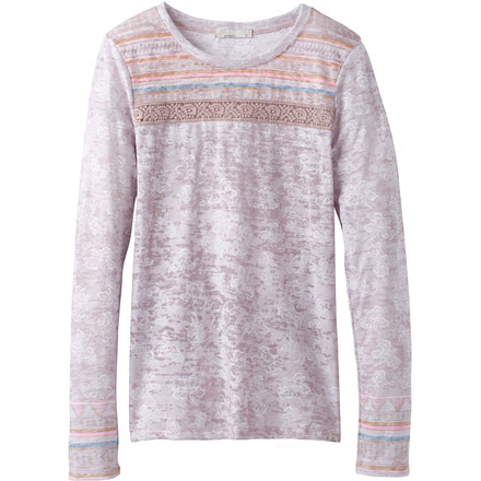 prAna Tilly Top Long Sleeve Shirt - Women's-Earth Grey Willow-Medium
