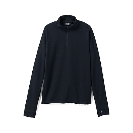 prAna Wensley 1/2 Zip Top - Men's, Medium, Black, 1968101-001-SL-M
