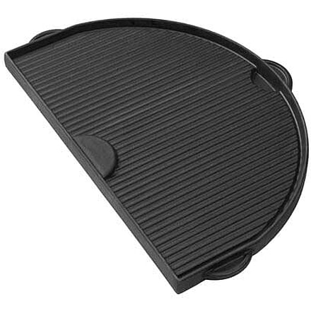 Primo Ceramic Grills Cast Iron Griddle for JR 200, Flat and Grooved Sides, 1 pc, PG00362