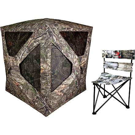 Primos Hunting Double Bull Blind Com Stool, Camo, 65167BF