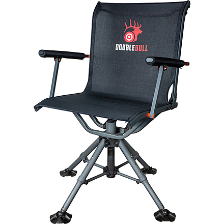 Primos Hunting Double Bull Swivel Hunting Blind Chair, Black, 65166