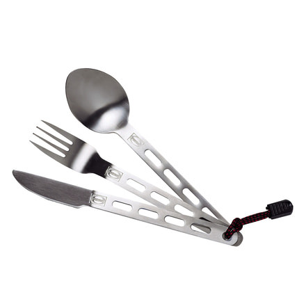 Primus Titanium Fork Spoon &amp; Knife Kit P-730841