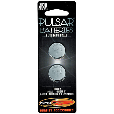 Princeton Tec Cr 2016 Lithium Coin Cell 2pk  BAT-2016