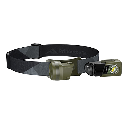 Princeton Tec Snap Solo 400 RW Headlamps, White Bulb, 400 Lumens, Green/Dark Green, SNSOLO23-GR/DG