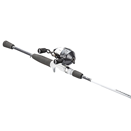 ProFISHiency 6ft3in Grey/White Spincast Combo, Multicolor, PRO63SCGW