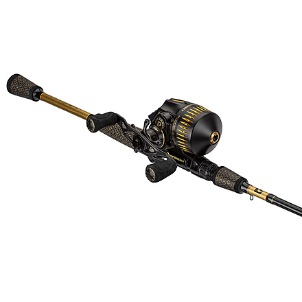 ProFISHiency 6ft8in Sniper Spincast Combo, Black, Gold, Black, 2pc, SNIPERCB