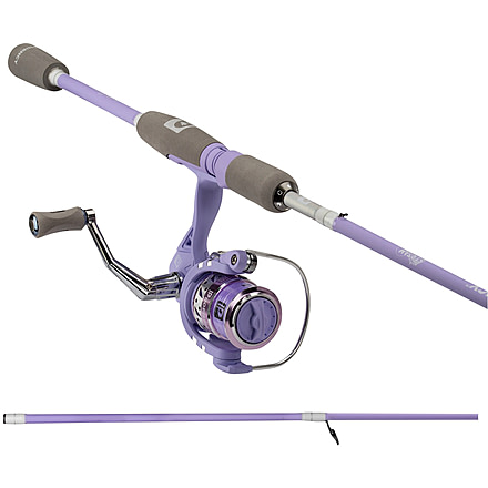 ProFISHiency Stream Queen Spinning Combo, 6ft6in, 2pc, Medium, 5.2-1, 4+1, PROSQ66SPIN