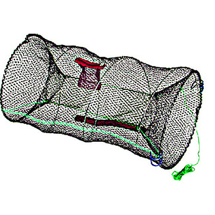 Promar Collapsible Crawfish/Bait Trap, Black Netting, 24X12, TR-503