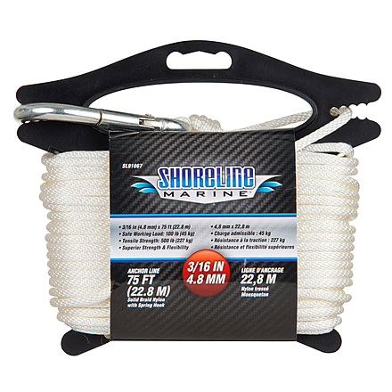 Propel Paddle Anchorline Anchorline Nylon, SB, 3.16", 75 feet, SLPG91067