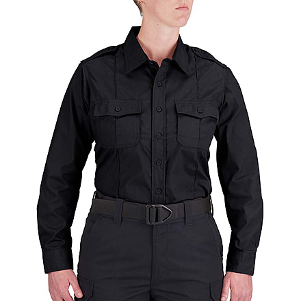 Propper Duty Ripstop Long Sleeve Shirt - Womens, Midnight Navy, M, F533950414M
