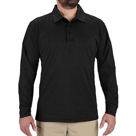 Propper EdgeTec Long Sleeve Polo - Mens, Black, 4XL, F58245M0014XL