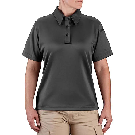 Propper I.C.E. Performance Short Sleeve Polo - Womens, Charcoal, XS, F532772015XS