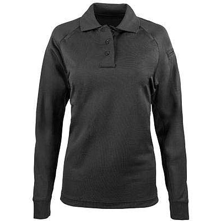 Propper Raglan Long Sleeve Utility Polo - Womens, Black, 3XL, F5310010013XL