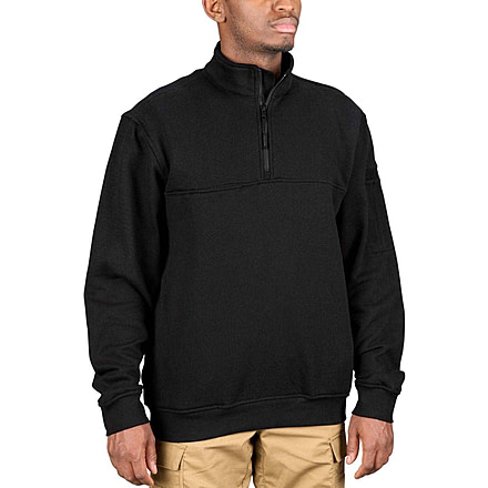 Propper Station 1/4 Zip Job Shirt - Mens, Black, Large, Long, F58366Y001L3