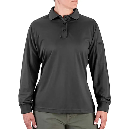 Propper Uniform Long Sleeve Polo - Womens, Charcoal, XL, F53964C015XL