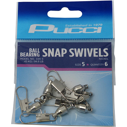 Pucci Ball Bearing Swivel w/Interlock Snaps