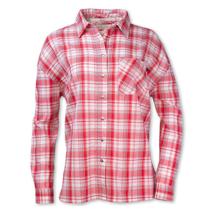 Purnell Boyfriend Shirt - Womens, Red, Medium, 10204605-600-M
