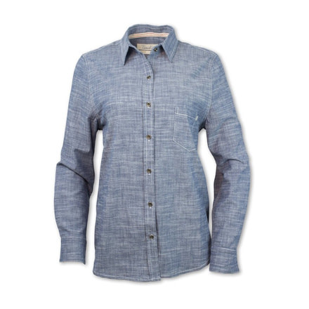 Purnell Classic Chambray Shirt - Womens, Indigo, Medium, 10204523-444-M