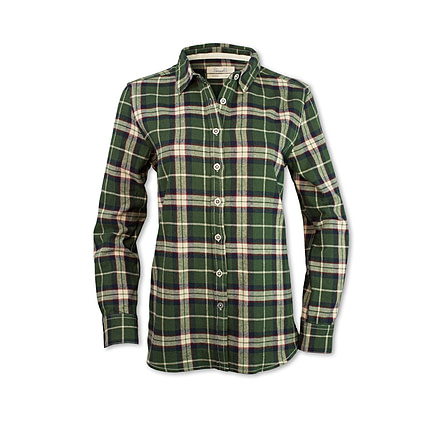 Purnell Olive Flannel Shirt - Womens, Olive, Small, 10204574-315-S