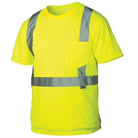 Pyramex Lumen-X Class 2 T-Shirt, Hi-Vis Lime, X2 RTS2110X2