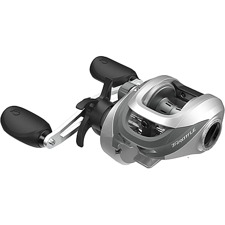 Quantum Throttle Baitcast Reel, 7 + 1 Ball Bearings w/ a Smooth and ful 6.6-1 Ratio, Zero Friction Pinion, DynaMag Cast Control, and Oversized Non-Slip Handle Knobs, TH100SC.BX3