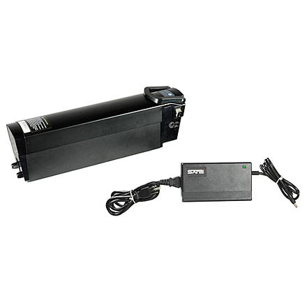 QuietKat 48V 11.6ah Lithium Ion Bike Battery and Charger, Black, One Size Fits Most, 18QKM48V