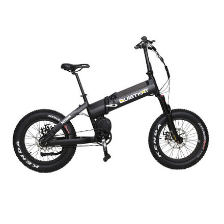 QuietKat Voyager 1000W Electric Bike, Charcoal, Small Frame, 19 F M 1000 B H A H CHR