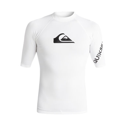 Quiksilver All Time Short Sleeve - Mens, White, Medium, EQYWR03136-WBB0-M