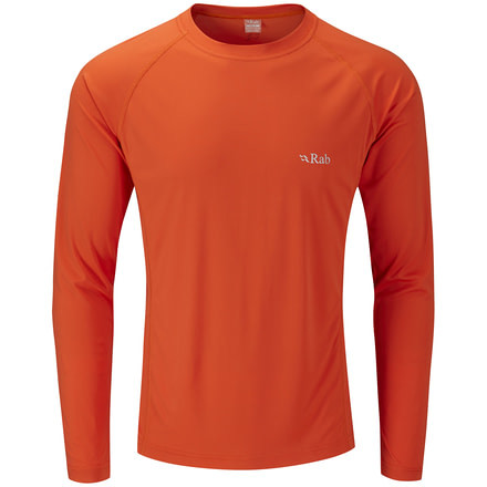 Rab Aeon Long Sleeve Tee - Men's-Oxide-Medium