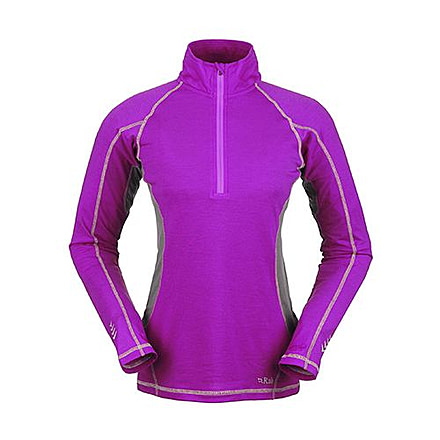 Rab Aeon Plus Long Sleeve Zip Top - Womens - Velvet - Medium - 12