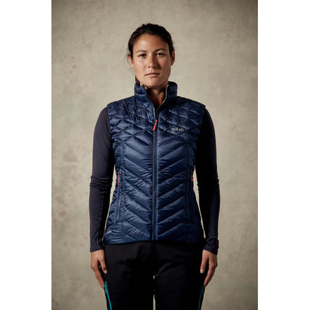 Rab Altus Vest - Womens, Deep Ink/ Passata, 10, QIO-09-DI-10