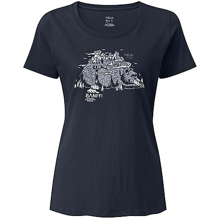Rab Banff 2019 Tee T-Shirt - Womens, Beluga, Extra Small, QXX-04-BE-08