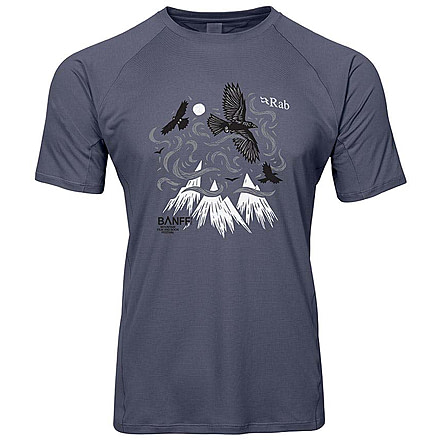 Rab Banff Force Tee T-Shirt - Mens, Steel, 2XL, QBX-55-ST-XXL